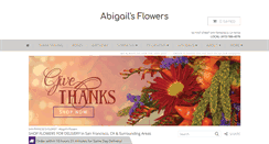 Desktop Screenshot of abigailsflowersf.com