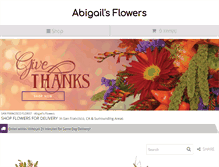 Tablet Screenshot of abigailsflowersf.com